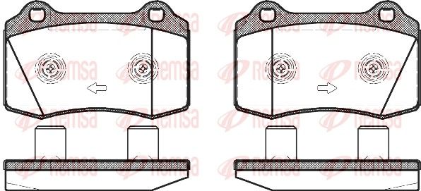 REMSA 0434.58 Brake Pad Set, disc brake