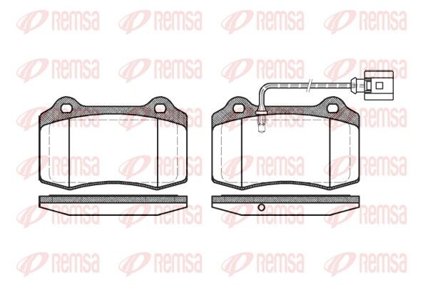 REMSA 0434.01 Brake Pad Set, disc brake