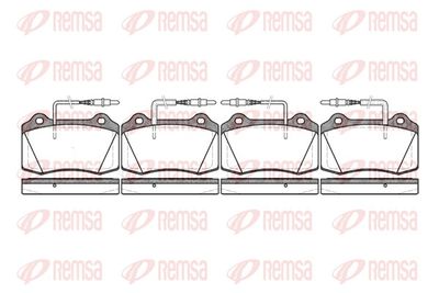 Brake Pad Set, disc brake REMSA 0434.14