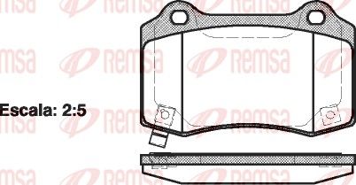 REMSA 0434.54 Brake Pad Set, disc brake
