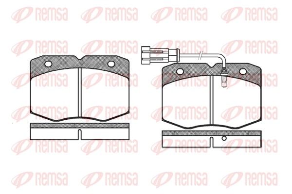 REMSA 0435.12 Brake Pad Set, disc brake
