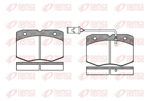 REMSA 0435.02 Brake Pad Set, disc brake
