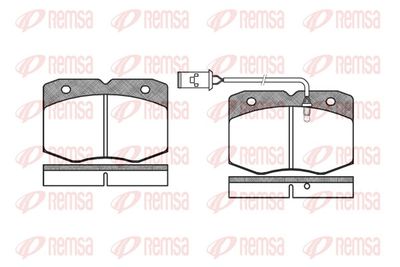 Brake Pad Set, disc brake REMSA 0435.02