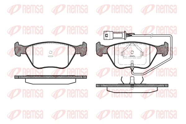 REMSA 0437.02 Brake Pad Set, disc brake