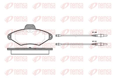 Brake Pad Set, disc brake REMSA 0438.04