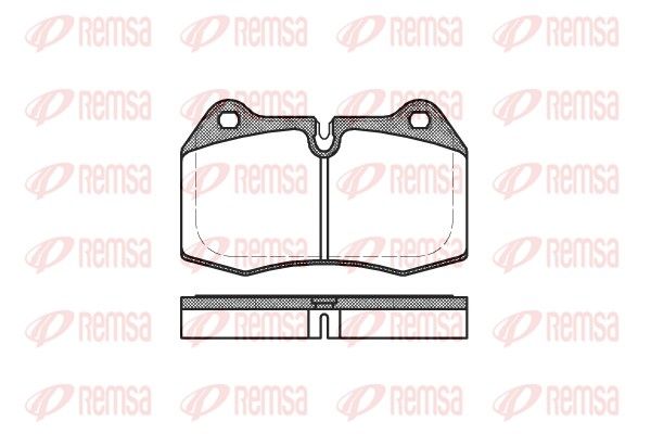 REMSA 0441.00 Brake Pad Set, disc brake