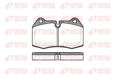 Brake Pad Set, disc brake REMSA 0441.00