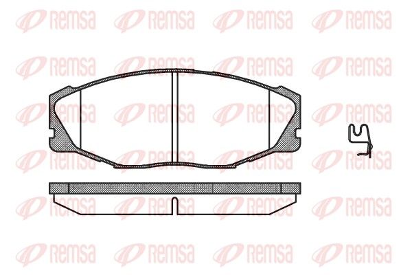 REMSA 0443.04 Brake Pad Set, disc brake