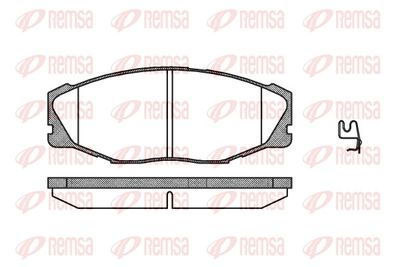 Brake Pad Set, disc brake REMSA 0443.04