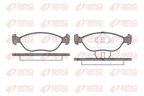 REMSA 0444.00 Brake Pad Set, disc brake