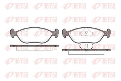 Brake Pad Set, disc brake REMSA 0444.00