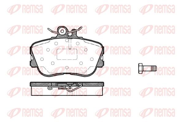 REMSA 0445.00 Brake Pad Set, disc brake