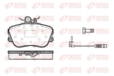 Brake Pad Set, disc brake REMSA 0445.02