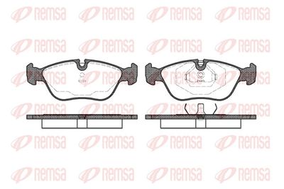 Brake Pad Set, disc brake REMSA 0446.00
