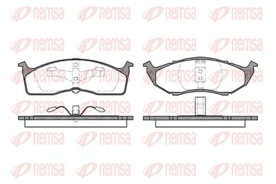Brake Pad Set, disc brake REMSA 0447.20