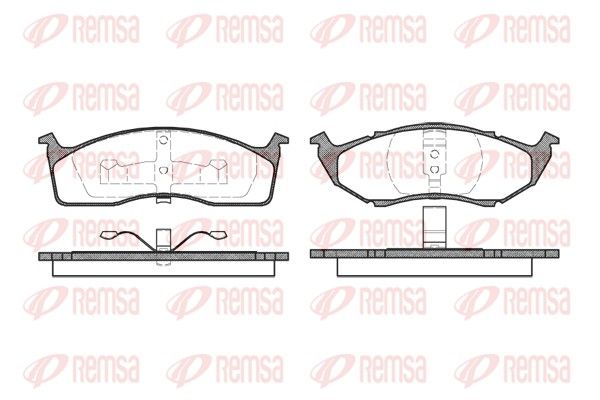 REMSA 0447.00 Brake Pad Set, disc brake