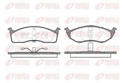 Brake Pad Set, disc brake REMSA 0447.00