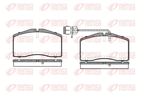 REMSA 0448.02 Brake Pad Set, disc brake