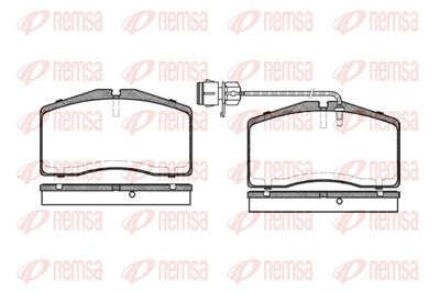 Brake Pad Set, disc brake REMSA 0448.02
