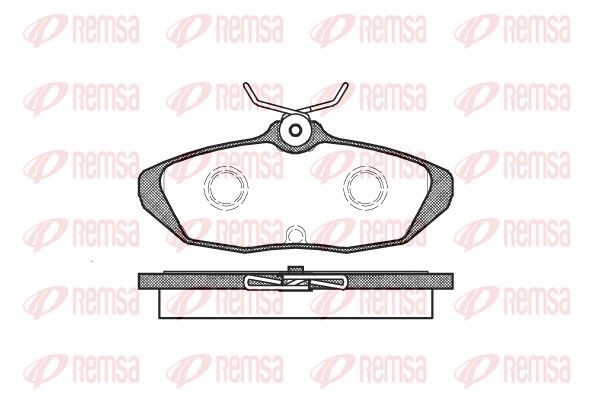 REMSA 0451.00 Brake Pad Set, disc brake