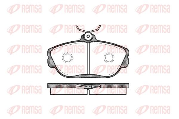 REMSA 0453.00 Brake Pad Set, disc brake