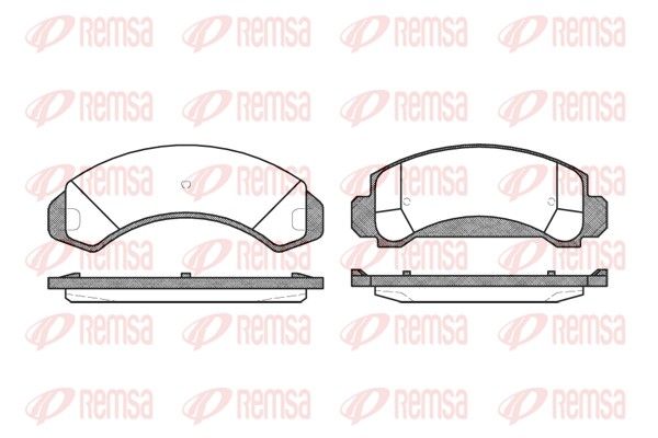 REMSA 0454.00 Brake Pad Set, disc brake