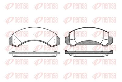 Brake Pad Set, disc brake REMSA 0454.00