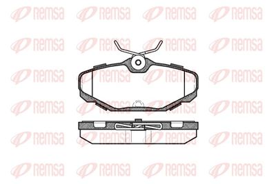 Brake Pad Set, disc brake REMSA 0455.00