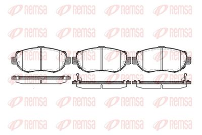 Brake Pad Set, disc brake REMSA 0456.02