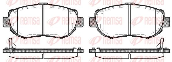 REMSA 0456.14 Brake Pad Set, disc brake