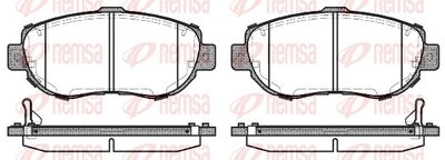 Brake Pad Set, disc brake REMSA 0456.14