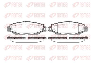 Brake Pad Set, disc brake REMSA 0457.00