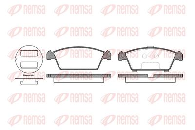Brake Pad Set, disc brake REMSA 0459.00