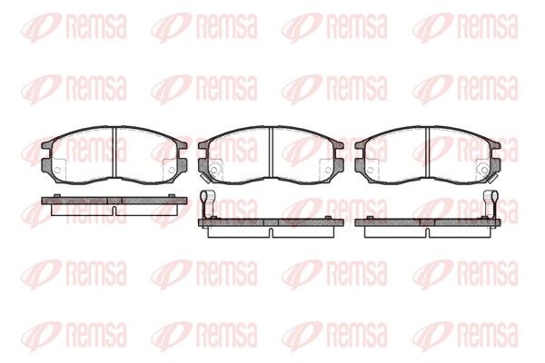 REMSA 0460.02 Brake Pad Set, disc brake