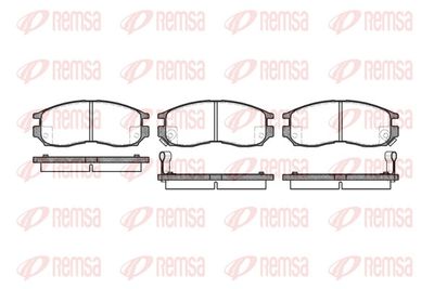 Brake Pad Set, disc brake REMSA 0460.02