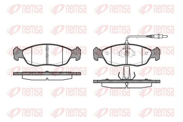REMSA 0461.02 Brake Pad Set, disc brake