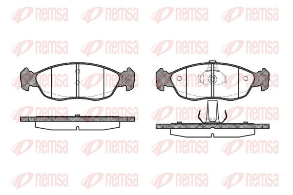 REMSA 0461.10 Brake Pad Set, disc brake