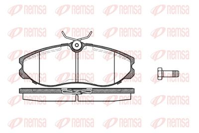 Brake Pad Set, disc brake REMSA 0462.00