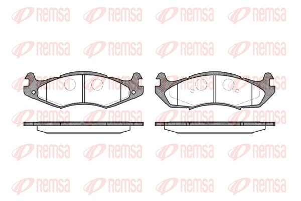 REMSA 0463.00 Brake Pad Set, disc brake