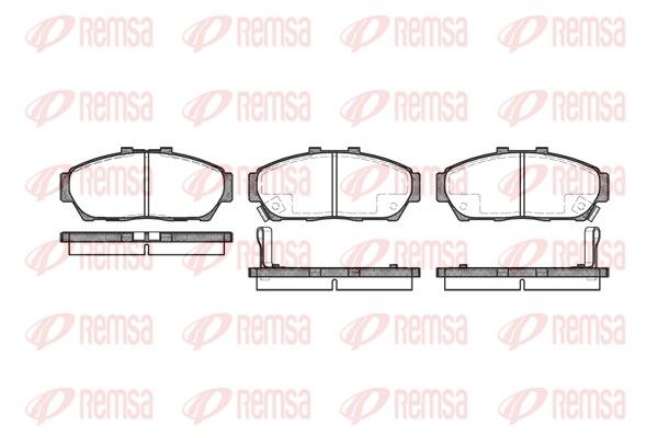 REMSA 0464.02 Brake Pad Set, disc brake