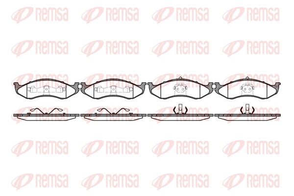 REMSA 0467.40 Brake Pad Set, disc brake