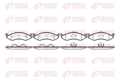Brake Pad Set, disc brake REMSA 0467.40