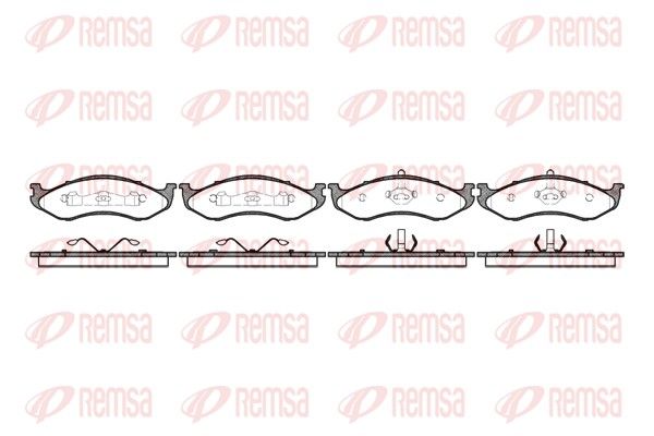 REMSA 0467.20 Brake Pad Set, disc brake
