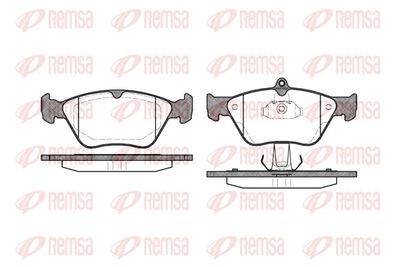 Brake Pad Set, disc brake REMSA 0468.00