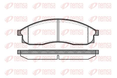 Brake Pad Set, disc brake REMSA 0469.00
