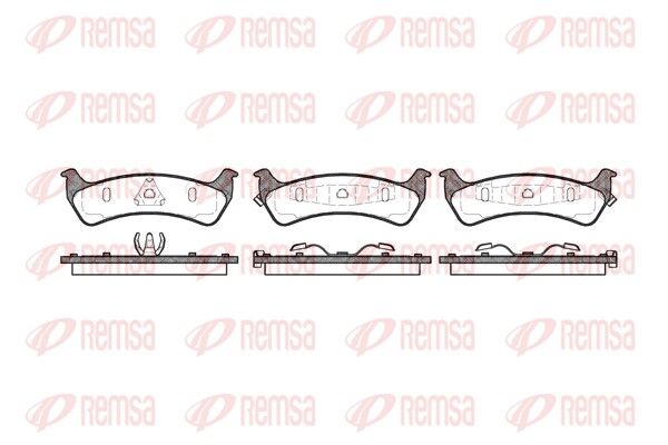 REMSA 0470.02 Brake Pad Set, disc brake