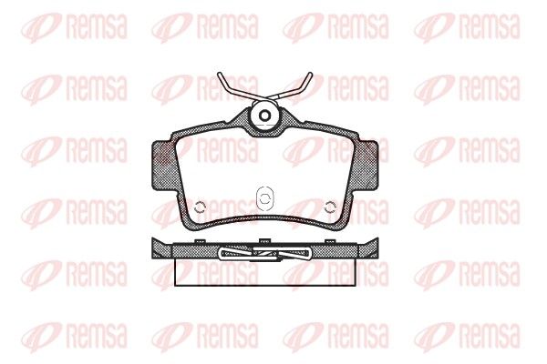 REMSA 0472.00 Brake Pad Set, disc brake