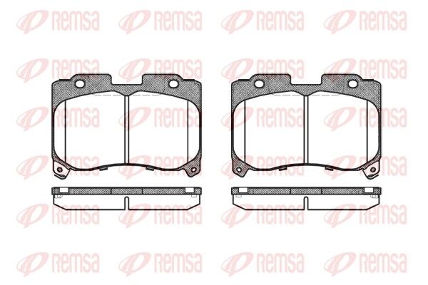 REMSA 0474.04 Brake Pad Set, disc brake
