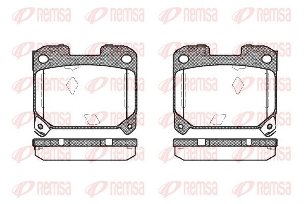 REMSA 0475.04 Brake Pad Set, disc brake