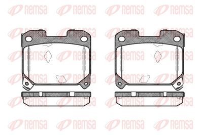 Brake Pad Set, disc brake REMSA 0475.04